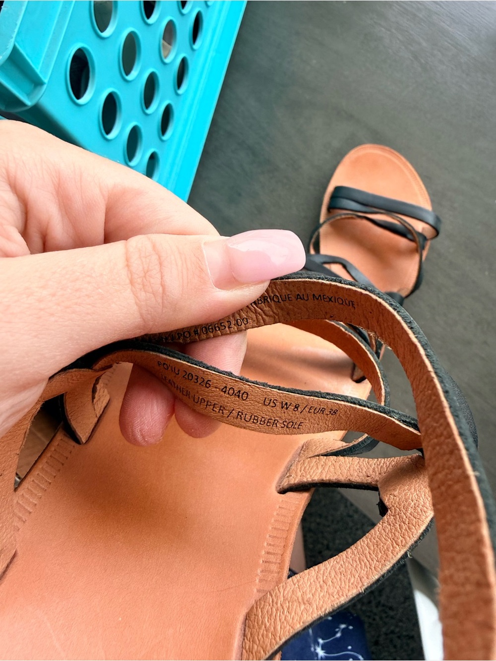 OluKai Black Leather Multi-Strap Sandals - Picture 4 of 5